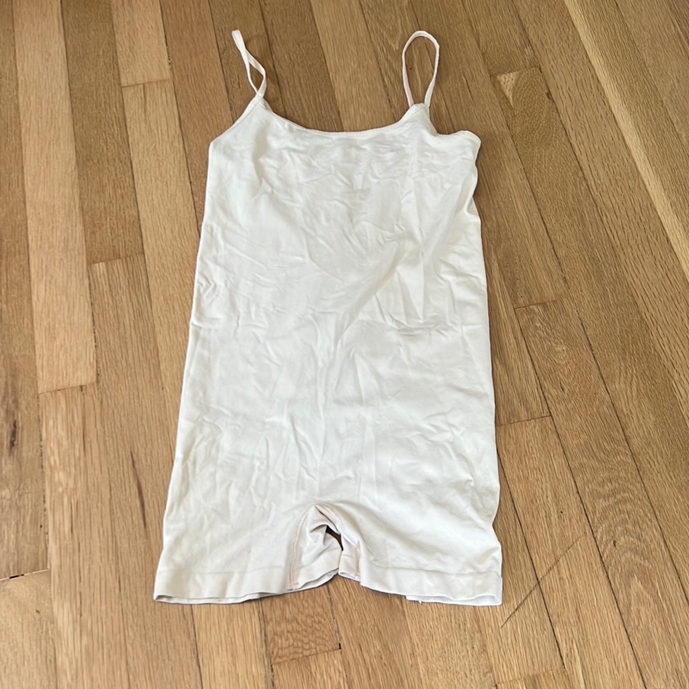 Free People Intimately seamless knit romper base layer/slip- nude/creamy- XS/S